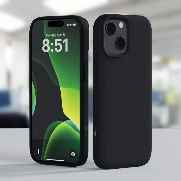 Etui Allity Silicone Mag Case do Apple iPhone 13 czarny Black (5906667550870) - obraz 8