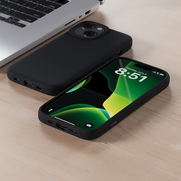 Панель Allity Silicone Mag Case для Apple iPhone 13 Pro Black (5906667550887) - зображення 9