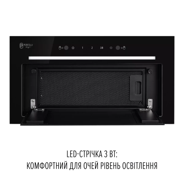 Вытяжка perfelli design filini 5 nero silenzio - зображення 3