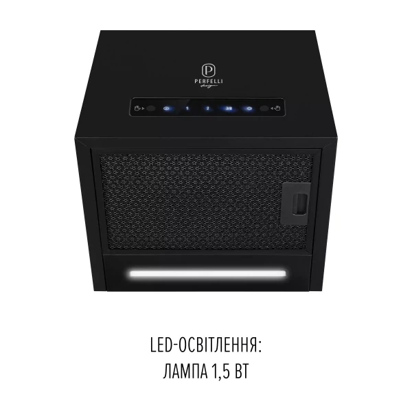 Вытяжка perfelli design quadro 36 nero silenzio - изображение 4