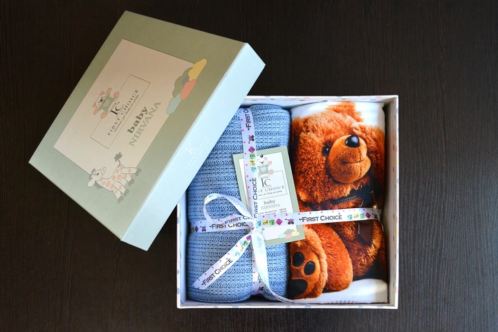 Постільна білизна для новонароджених з пледом First Choice Baby Digital Satin Nirvana Bear - зображення 2