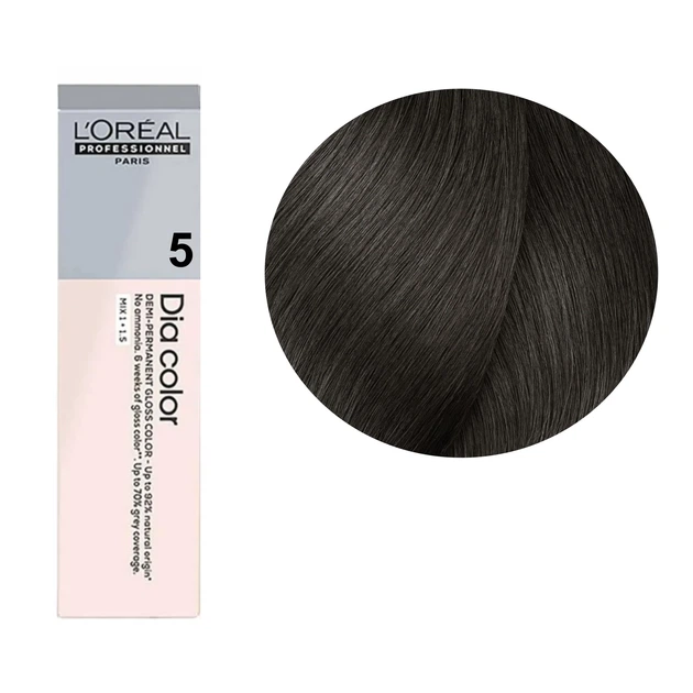 Farba do włosów L’Oreal Professionnel Paris Dia Color 5 bez amoniaku jasnobrązowy 60 ml (3474637207007) - obraz 2