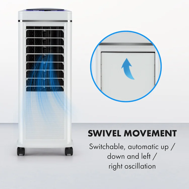 Мобильный кондиционер Охладитель воздуха ионизатор OneConcept Windspiel Белый - изображение 5