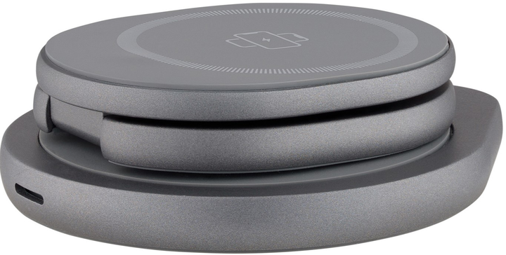 Ładowarka indukcyjna Qualo z funkcją uchwytu 24W Grey (5907457783195) - obraz 5