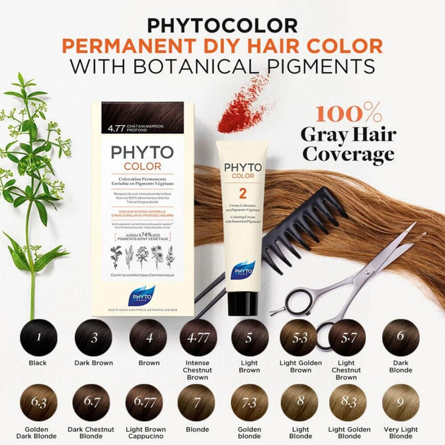 Крем-фарба для волосся Phyto Color 7.3 Golden Blonde Золотисто-русявий (3338221002426) - зображення 3