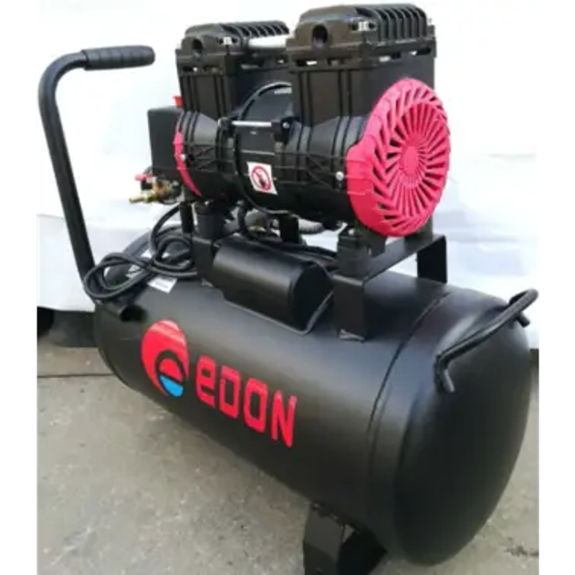 Мощный безмасляный компрессор Edon ED-1100-10L : ресивер 10л, 1.1 кВт, 8 бар, вес 25 кг - изображение 2