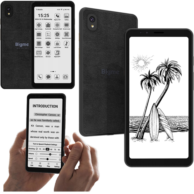 Електронна книга Bigme HiBreak Smartfon B&W - зображення 4