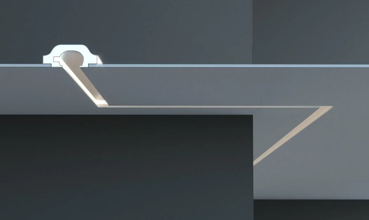 Карниз для LED освещения серия D Tesori KD 119 1150 мм - изображение 3
