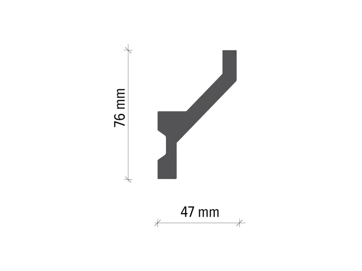 Карниз полиуретановый Tesori KF 721 серия F Жесткий 2000 мм - изображение 2