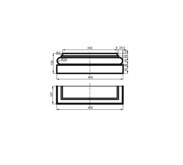 База фасадного пилястра Prestige Decor PC 105 - изображение 2
