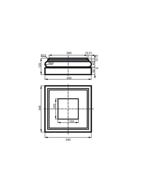 База фасадной колонны Prestige Decor LC 113-3 - изображение 2