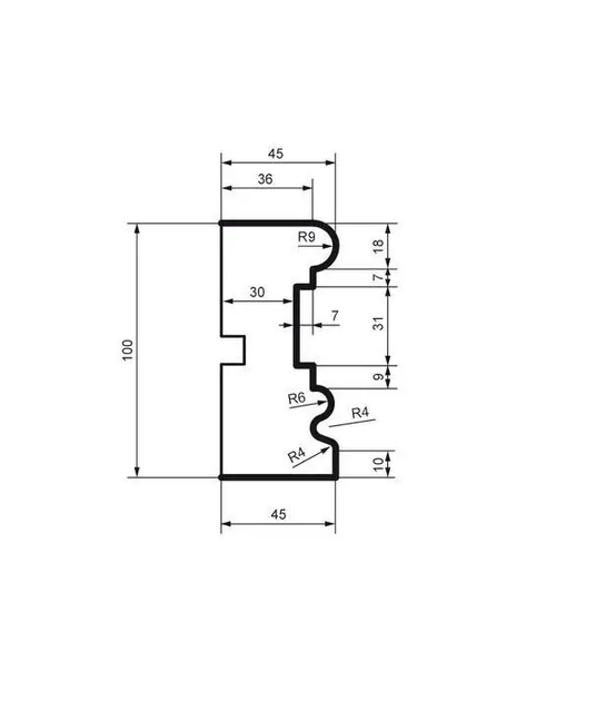 Молдинг фасадный Prestige Decor MC 108 2000 мм - изображение 2