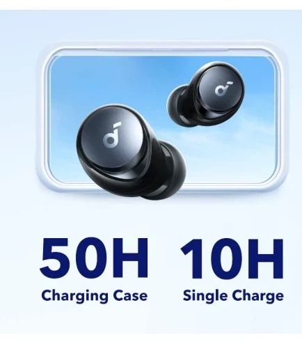 Бездротові навушники Anker Soundcore Space A40, Black, Hi-Res, 50H, ANC, LDAC, Bluetooth 5.2, IPX4 - зображення 3