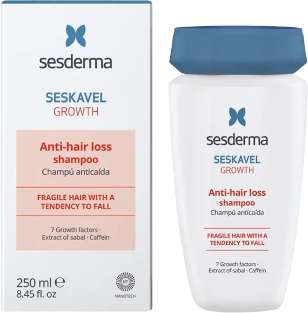 Шампунь проти випадіння волосся Sesderma Seskavel Growth 250 мл (8429979480477) - зображення 2