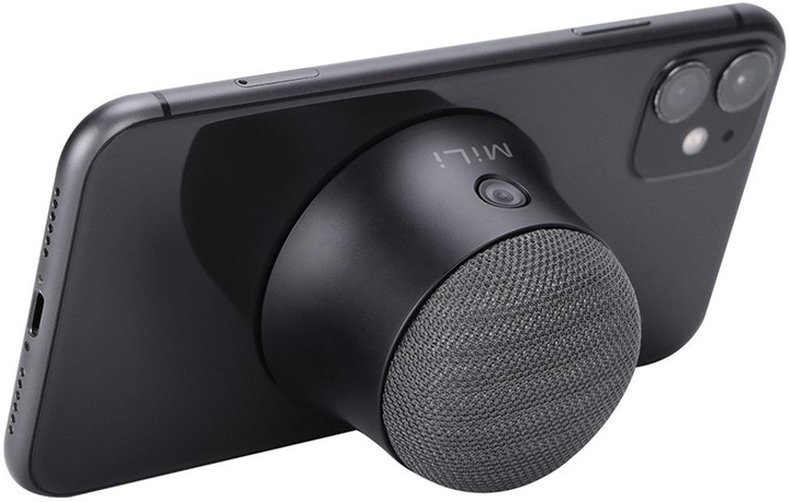 Głośnik przenośny MiLi Mag Soundmate MagSafe Mini Bluetooth Speaker Black (6938012331550) - obraz 2