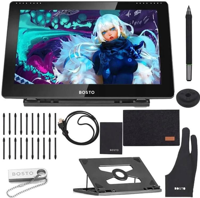 Tablet graficzny Bosto BT-16HD Black - obraz 5