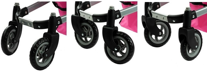 Wózek dla lalek Lean Toys Alice 2w1 - z funkcją pozycji leżącej i siedzącej (5902808158004) - obraz 10