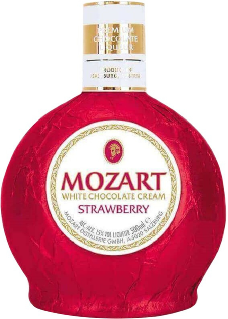 Ликер Mozart Cream Strawberry 0.5 л 15% (9013100003490) – фото