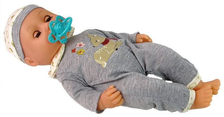 Пупс Lean Toys з функцією пісяння Grey 38 см (5905214972097) - зображення 4