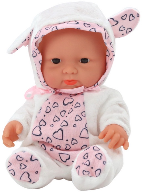 Пупс Lean Toys в одязі з шапочкою White 21 см (5905991005841) - зображення 3