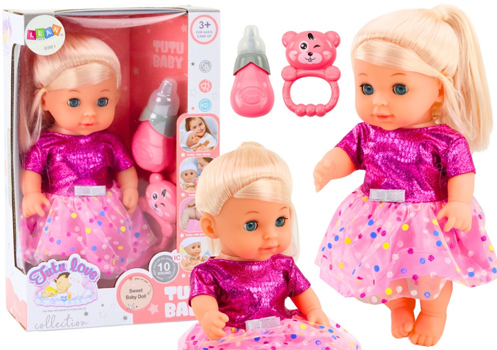 Пупс Lean Toys з функцією пісяння Pink 33 см (5905991009429) - зображення 2