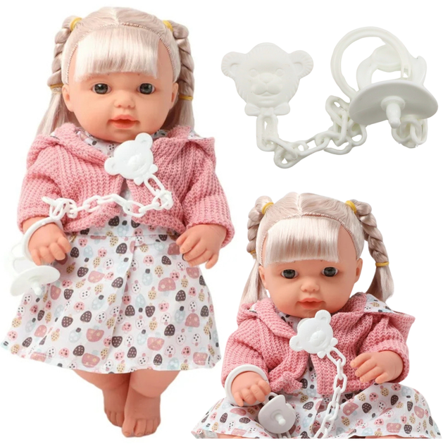 Пупс Lean Toys з аксесуарами Pink 30 см (5905991055693) - зображення 3