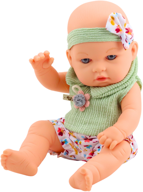 Пупс Lean Toys у квітчастому одязі Green 30 см (5905991055839) - зображення 2