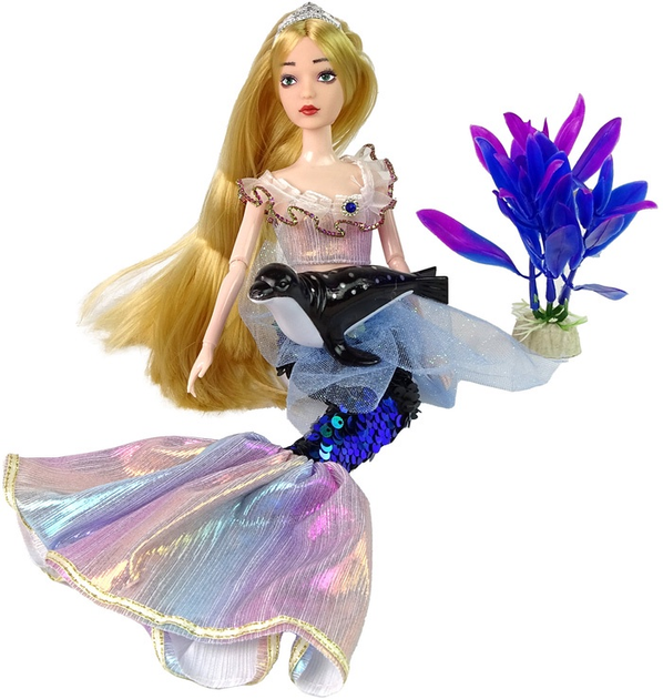 Лялька Lean Toys Русалка Емілі з аксесуарами 35 см (5905515359917) - зображення 3