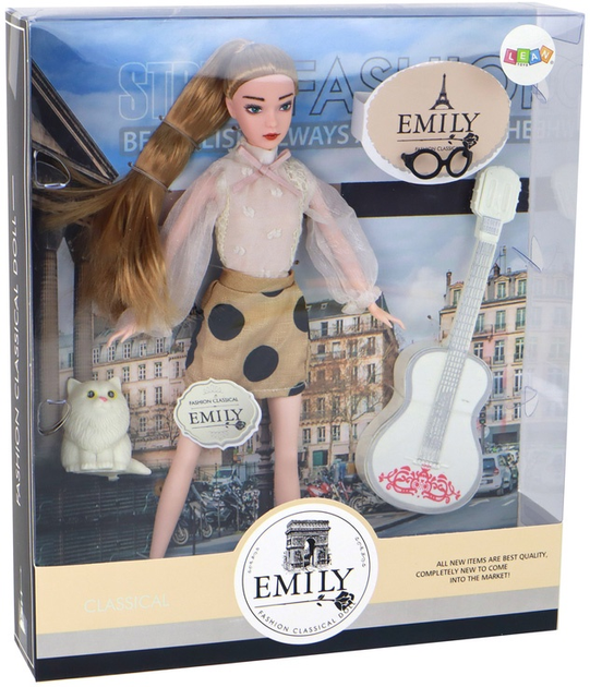 Лялька Lean Toys Емілі з аксесуарами 30 см (5905515359948) - зображення 1