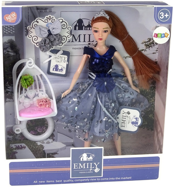 Lalka Lean Toys Emily z akcesoriami 30 cm (5905515359887) - obraz 1