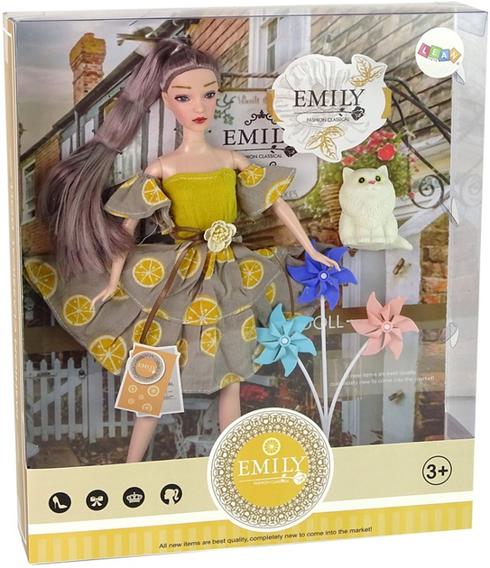 Лялька Lean Toys Емілі з аксесуарами 30 см (5905679070017) - зображення 1