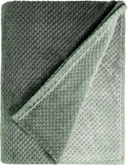 Koc Homla Galen gruby z efektem ombre zielony 150 x 200 cm (5906496750557) - obraz 1