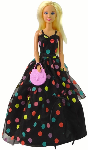 Лялька Lean Toys Люсі в чорній сукні 31 см (5905515352581) - зображення 3