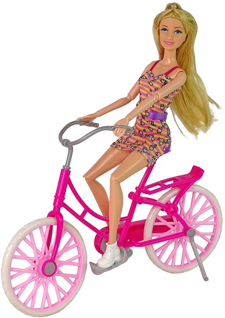 Лялька Lean Toys на велосипеді 30 см (5905515355568) - зображення 3