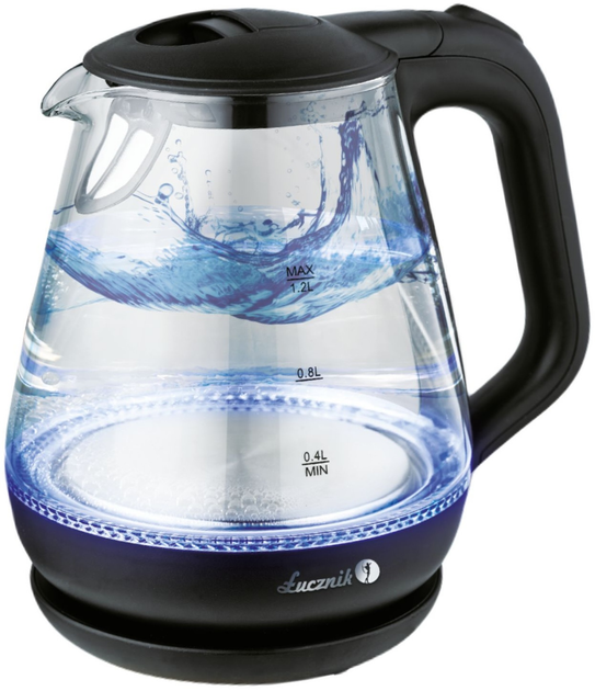 Czajnik elektryczny Lucznik WK-2502 Compact Glass Czarny (06.192) - obraz 2