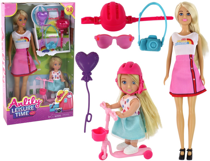 Набір ляльок Lean Toys Анлілі Мама 30 см + Дочка 12 см + аксесуари (5905884455074) - зображення 2