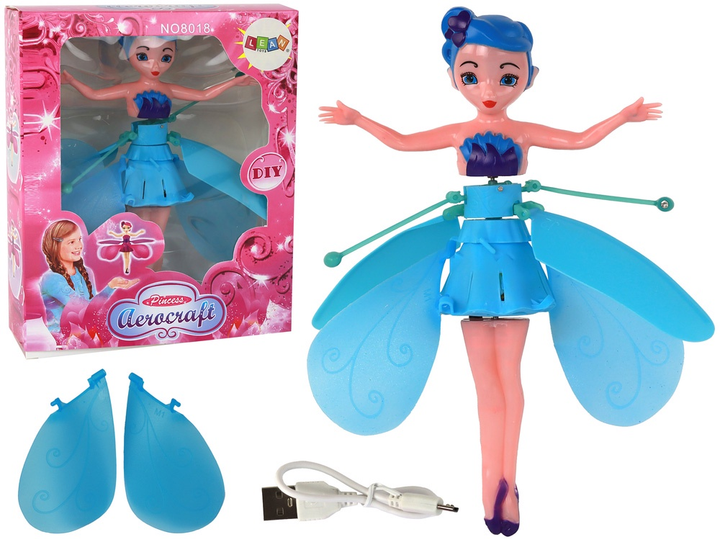 Lalka Lean Toys Wróżka latająca z akcesoriami 18 cm (5905991002567) - obraz 2