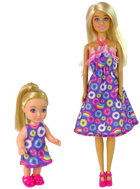 Набір ляльок Lean Toys Мама 28 см + Дитина 12 см + аксесуари (5905323216136) - зображення 4