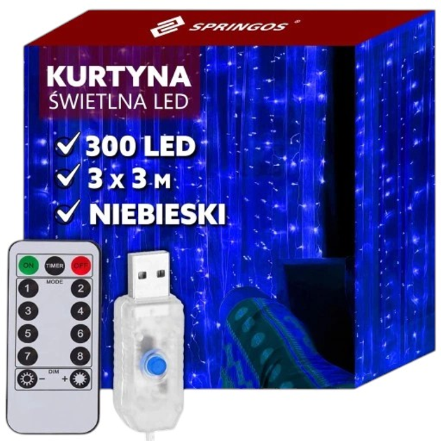 Гірлянда Springos CL4024 300 LED - зображення 1