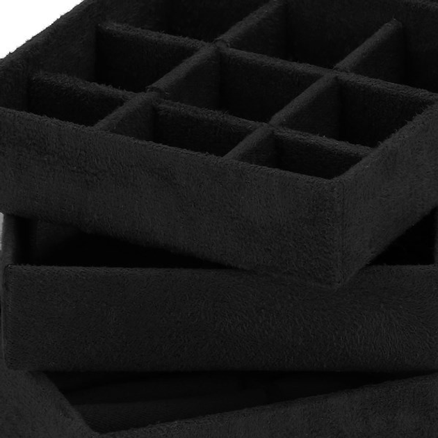 Шкатулка для прикрас Springos HA1044 чорна 12 x 12 x 12 см (5907719433158) - зображення 11