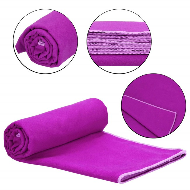 Ręcznik z mikrofibry Springos plażowy szybkoschnący 150 x 75 cm fioletowy (5907719436579) - obraz 10