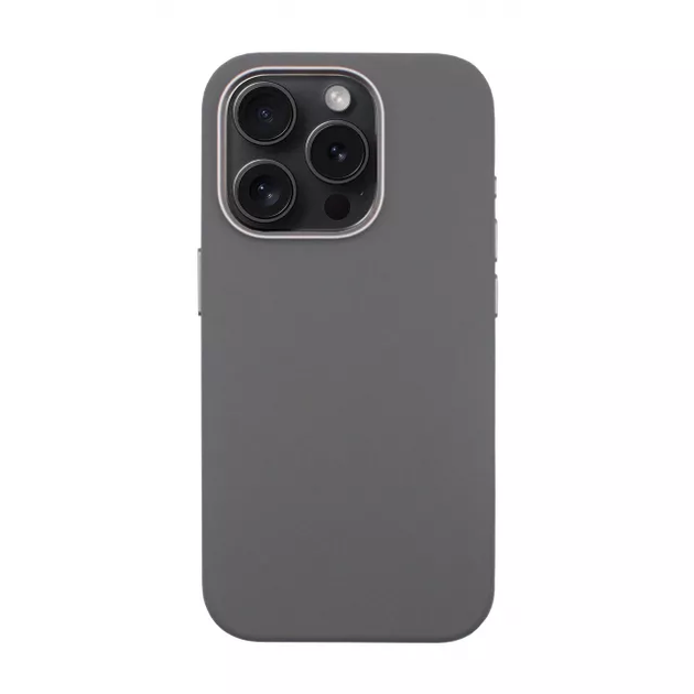 Чехол-накладка Comma для Apple iPhone 16 Pro | Nature Series Magsafe Silicone Case (grey) - изображение 2