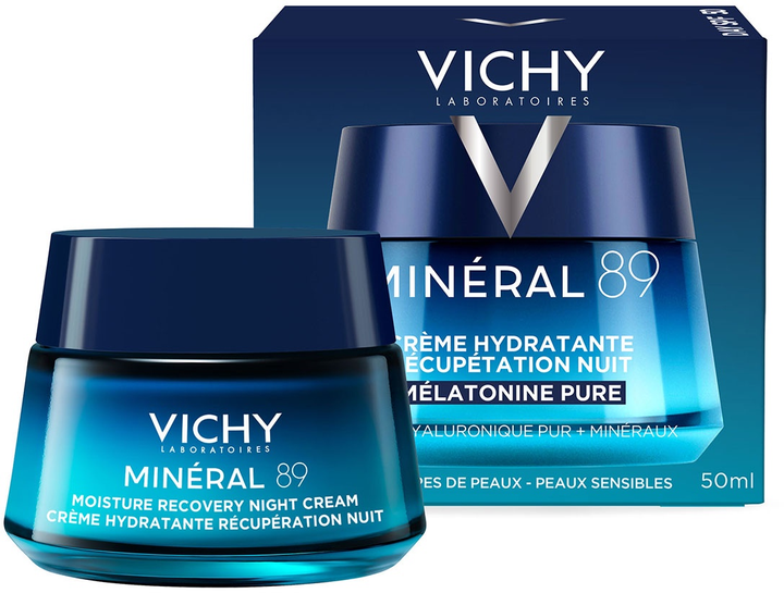 Крем для обличчя Vichy Mineral 89 Night зволожувальний 50 мл (3337875916998) - зображення 3