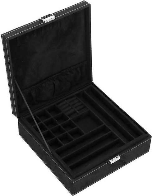 Шкатулка для прикрас Springos HA1046 чорна 26 x 26 x 9 см (5907719433172) - зображення 4