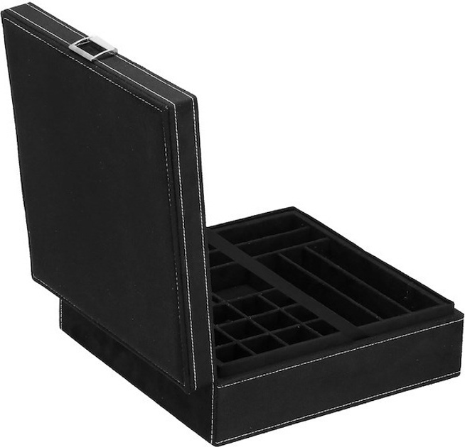 Шкатулка для прикрас Springos HA1046 чорна 26 x 26 x 9 см (5907719433172) - зображення 5