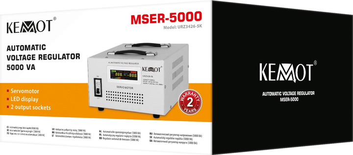 Stabilizator napięcia Kemot MSER-5000 5000VA 3% (5901890115810) - obraz 5