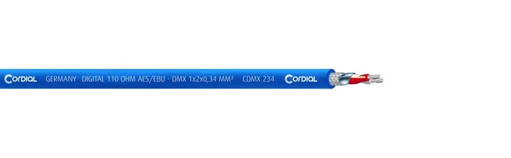 Кабель Cordial CDMX 234 Blue 100 - Фото 1 Кабель Cordial CDMX 234 Blue 100 - изображение 1