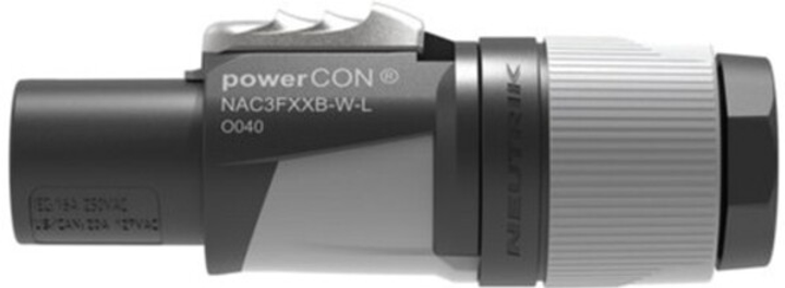 Роз'єм Neutrik powerCON NAC3FXXB-W-L - зображення 3
