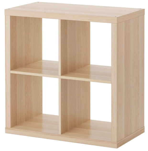Стелаж IKEA KALLAX 77х77 см Імітація біленого дуба (603.245.20) - зображення 1