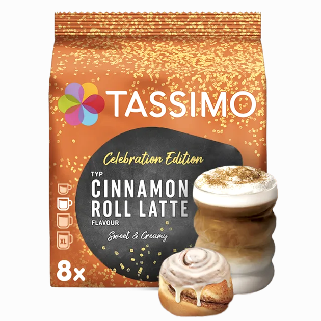 Кофе в капсулах Tassimo Celebration Edition Cinnamon Roll Latte Sweet & Creamy (8 порций) - изображение 2
